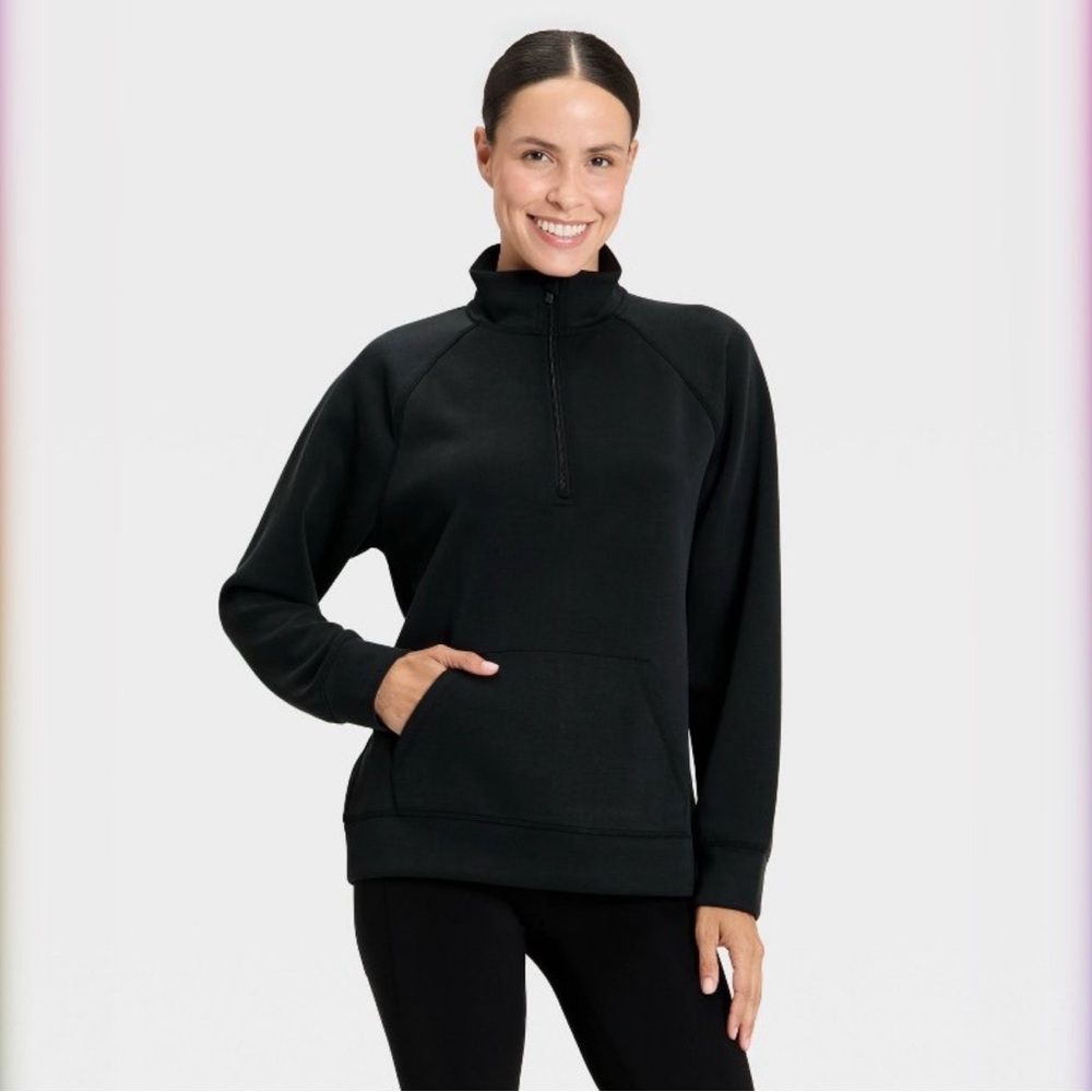 Women's Airy Sleek Legging Friendly Half Zip Sweatshirt - All In Motion